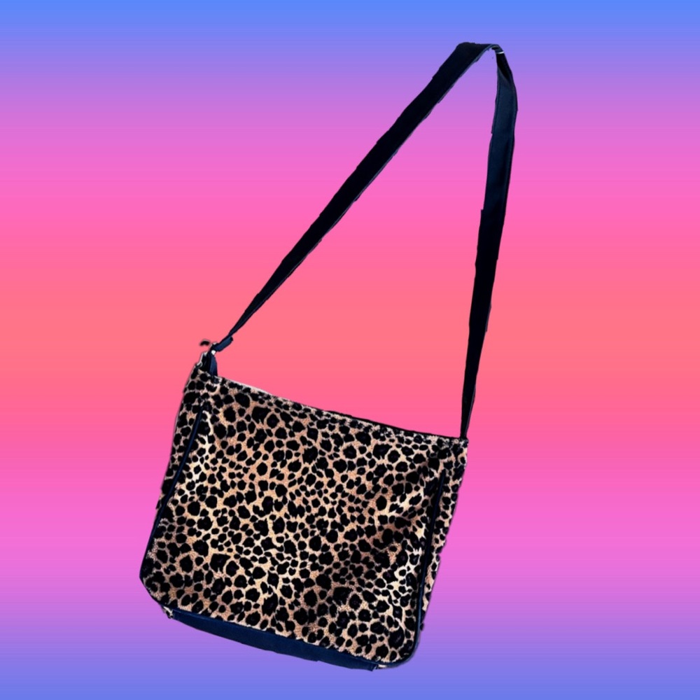 Y2k Cheetah Fur Crossbody Purse